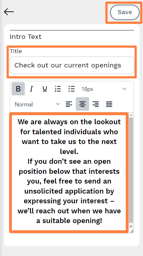 intro text